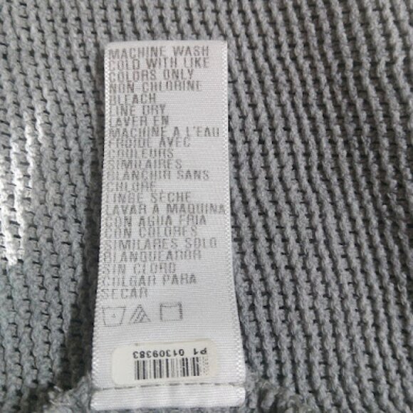 Standard James Perse | Grey Open Slub Waffle Knit Cotton Short Sleeve T-Shirt 0 - Picture 9 of 9